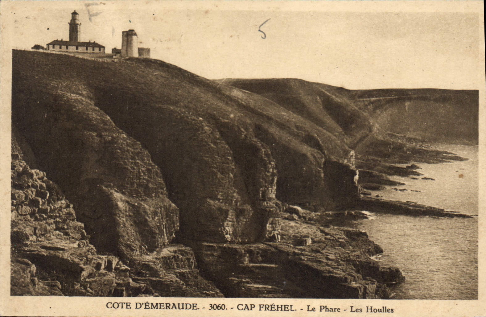 CPA Cap Frehel Le Phare Les Houlles Cote d'Emeraude