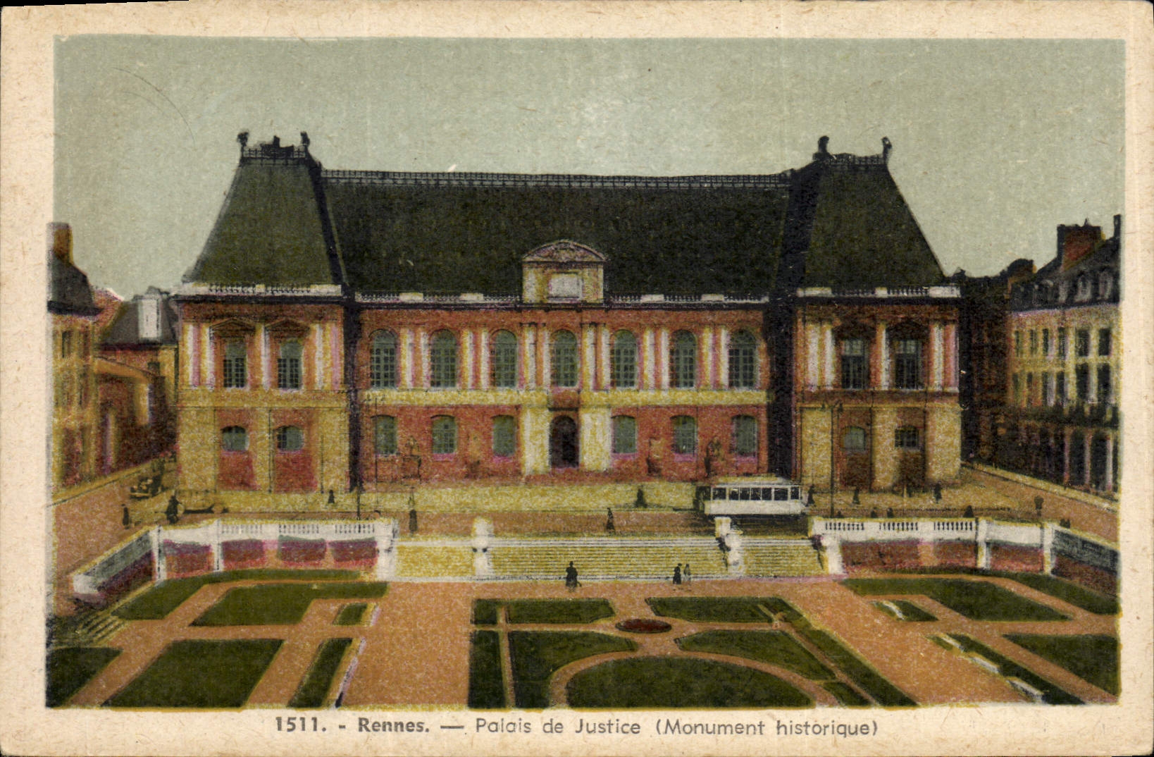 CPA Rennes Palais de Justice (Monument historique)