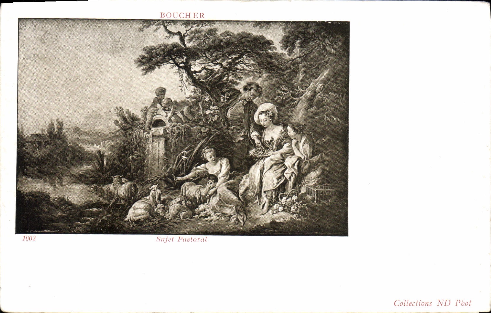 CPA Boucher Sujet Pastoral