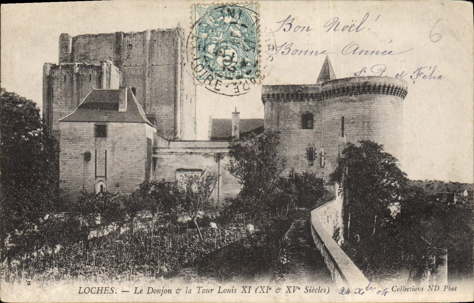 CPA Loches Le Donjon et la Tour Louis XIe Siecle)