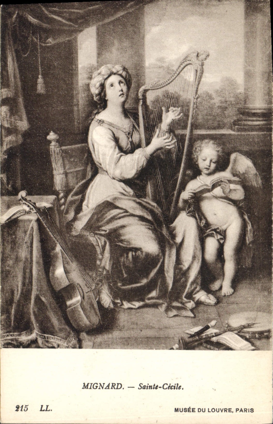 CPA Mignard Sainte Cecile Musee du Louvre Paris