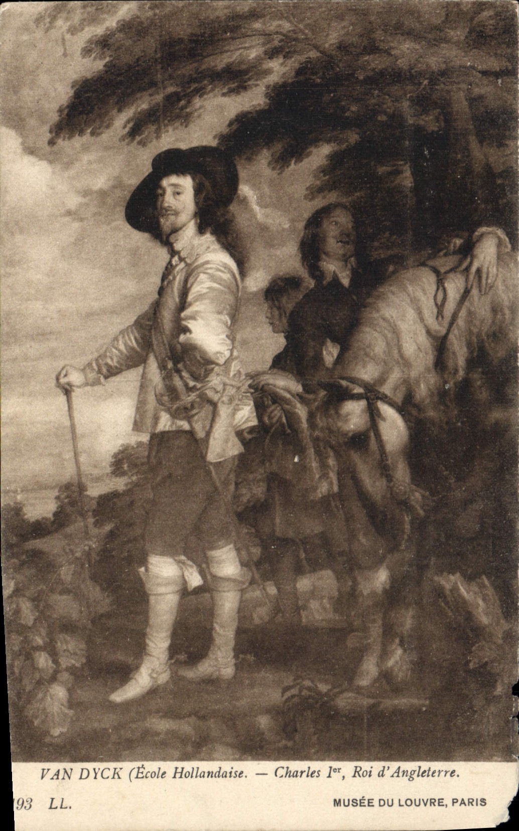 CPA Van Dyck (Ecole Hollandaise Charles Ier Roi d'Angleterre Musee du Louvre Paris