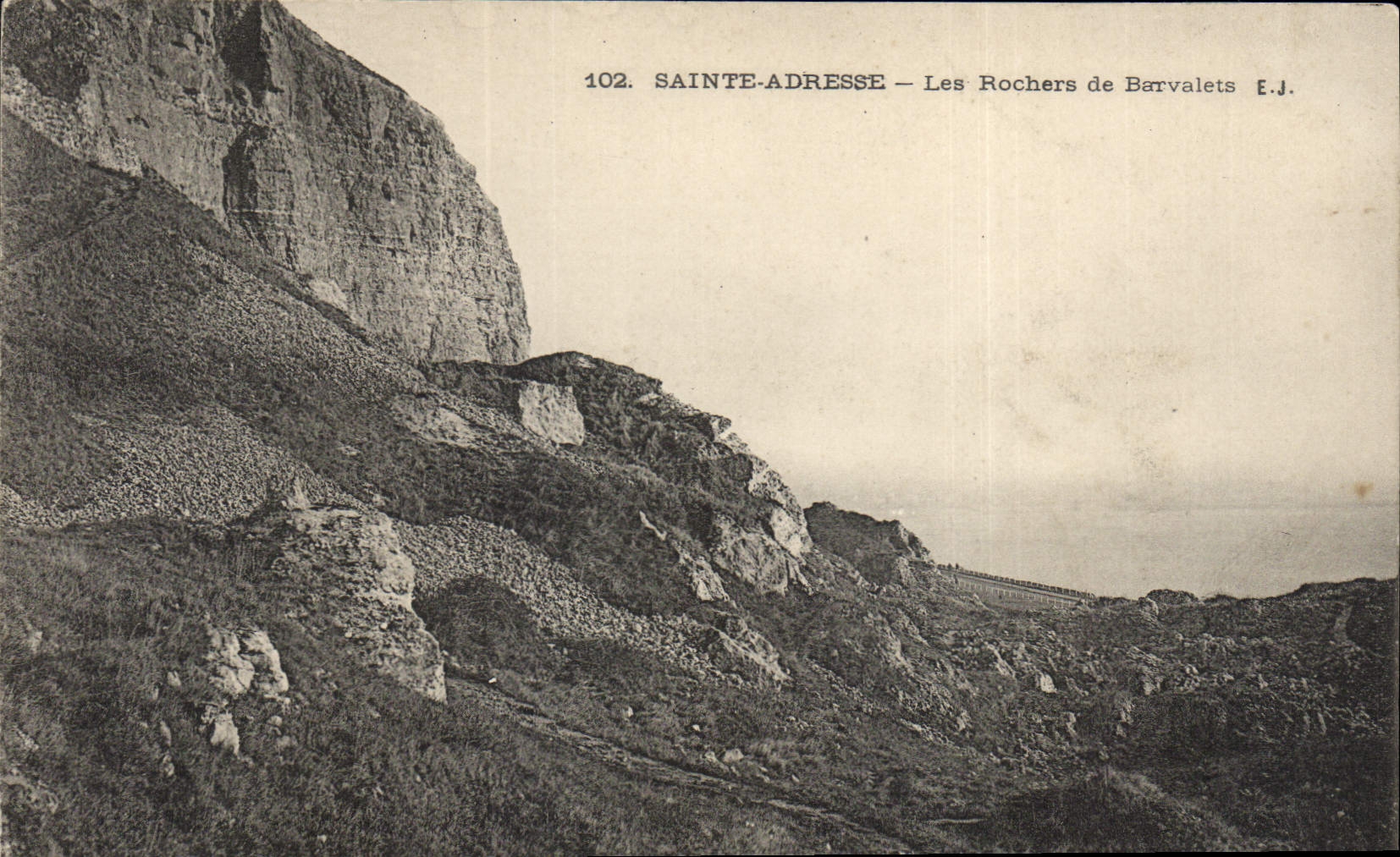 CPA Sainte Adresse Les Rochers de Barvalets
