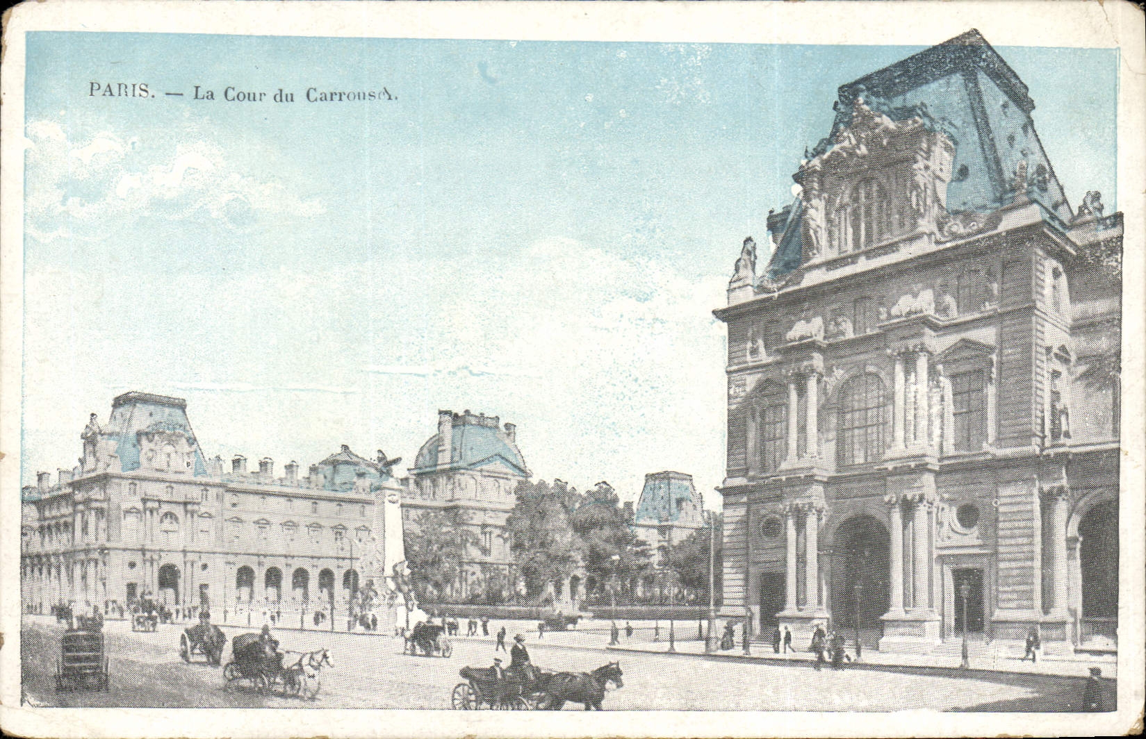 CPA Paris La Cour du Carrours