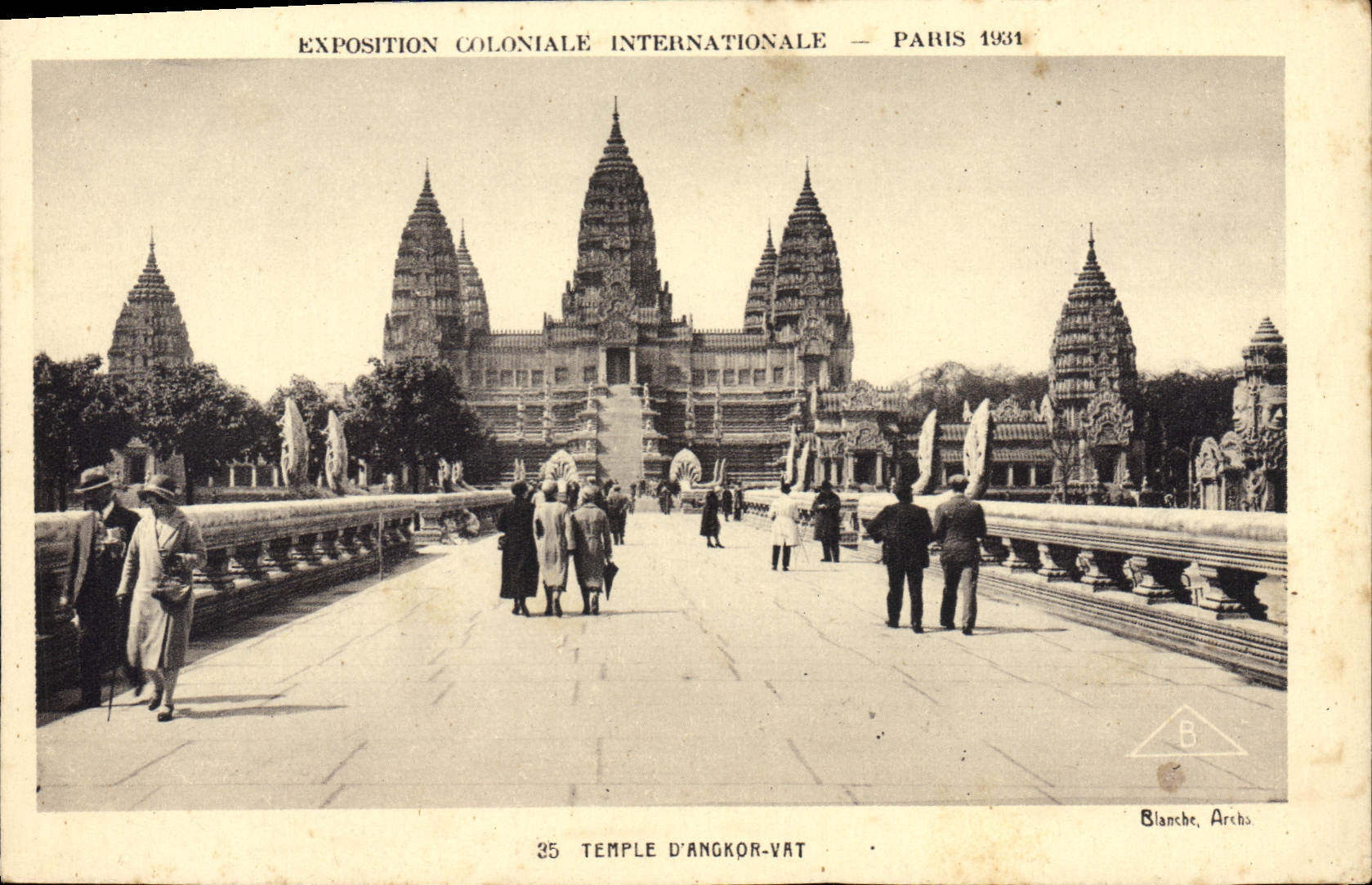 CPA Paris Exposition Coloniale Internationale Temple d'Angkor Vat