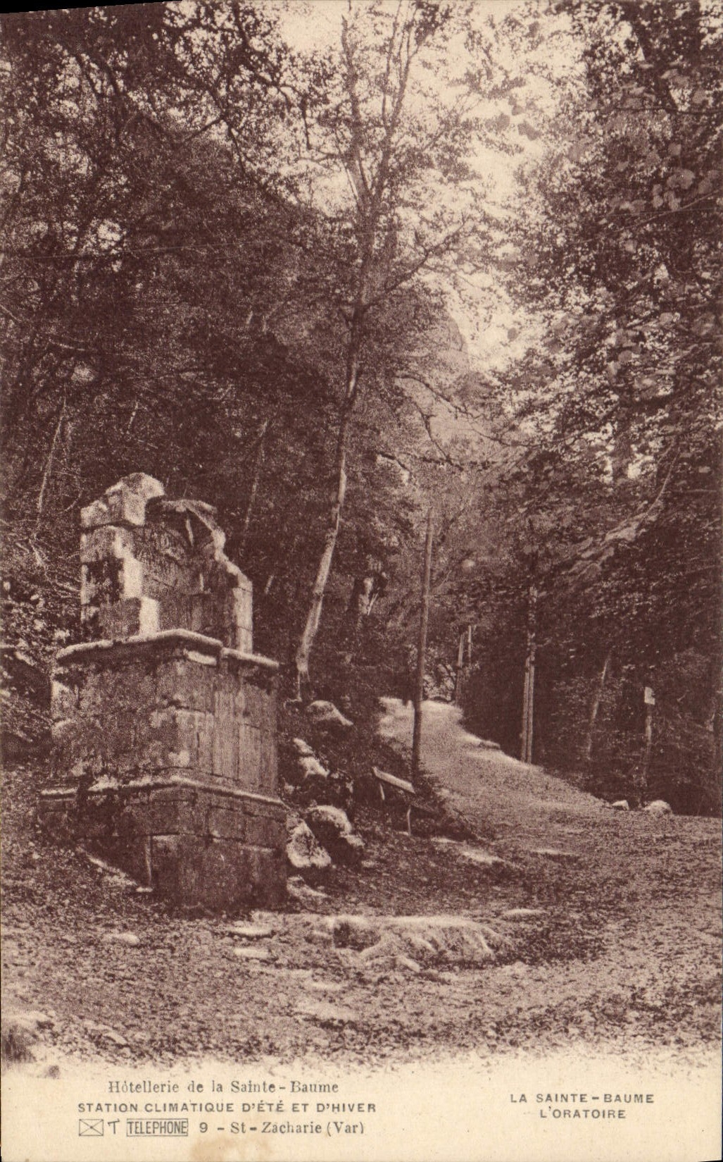 CPA Hotellerie de la Sainte Baume Station Climatique d'ete et d'hiver St Zacharie (Var)