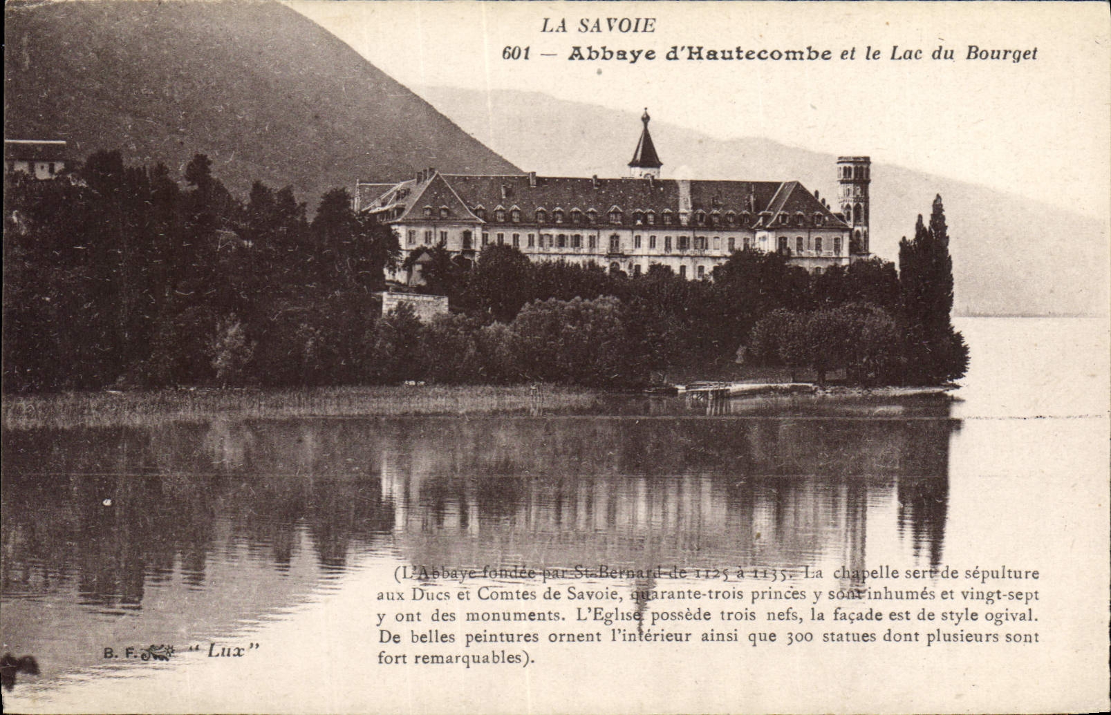 CPA La Savoie Abbaye d'Hautecombe et le Lac du Bourget
