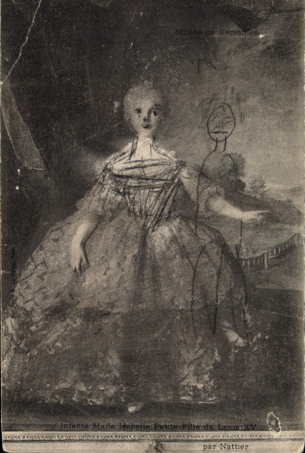 CPA Infante Marie Isabelle Petite Fille de Louis XV par Nattier