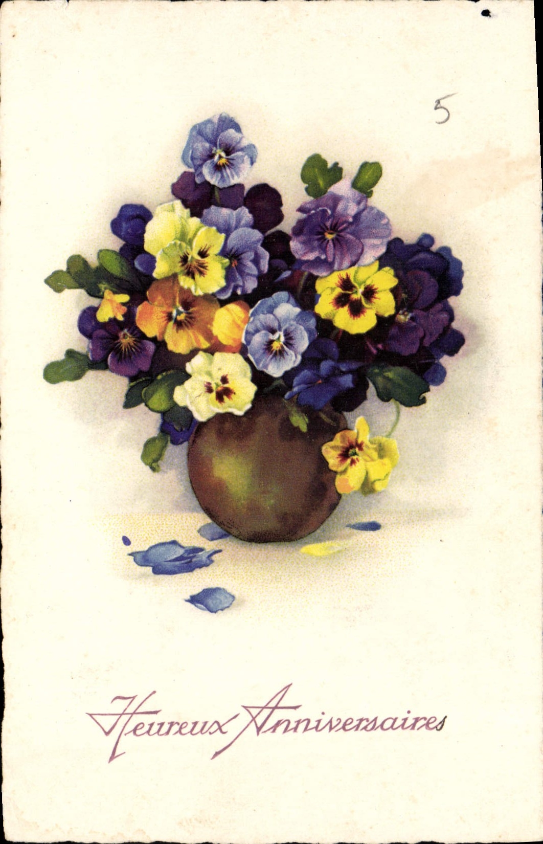 CPA Fantaisie Fleurs