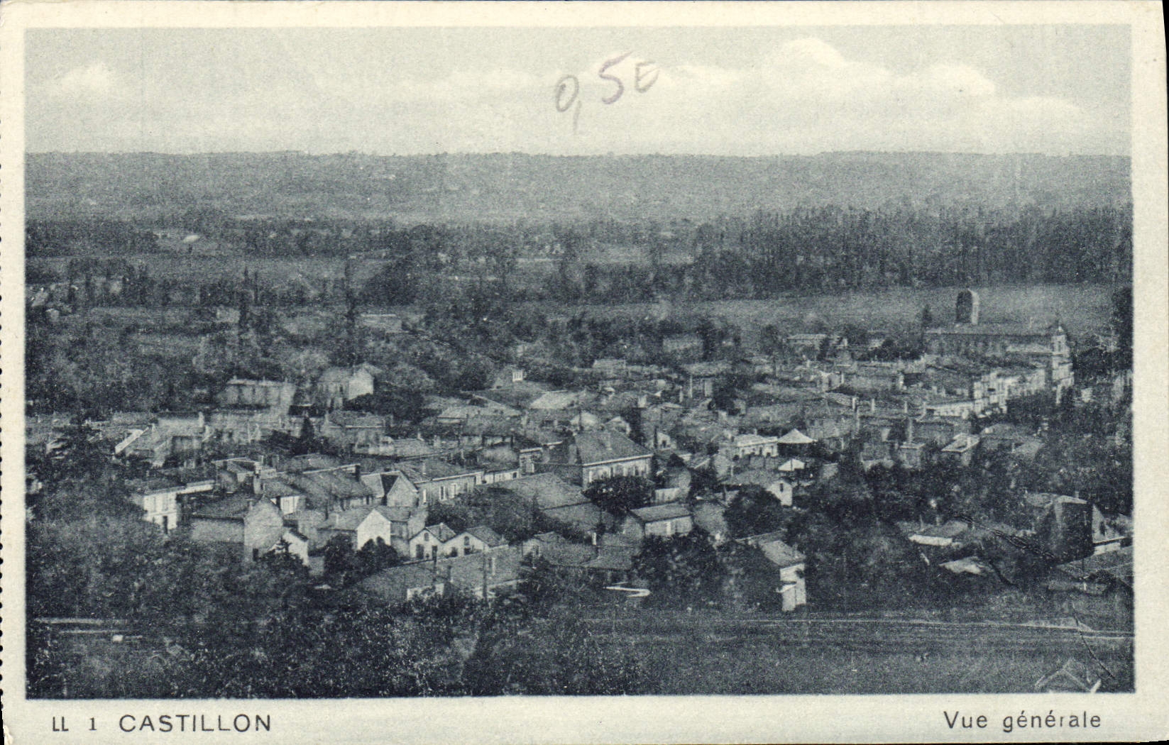 CPA Castillon Vue generale