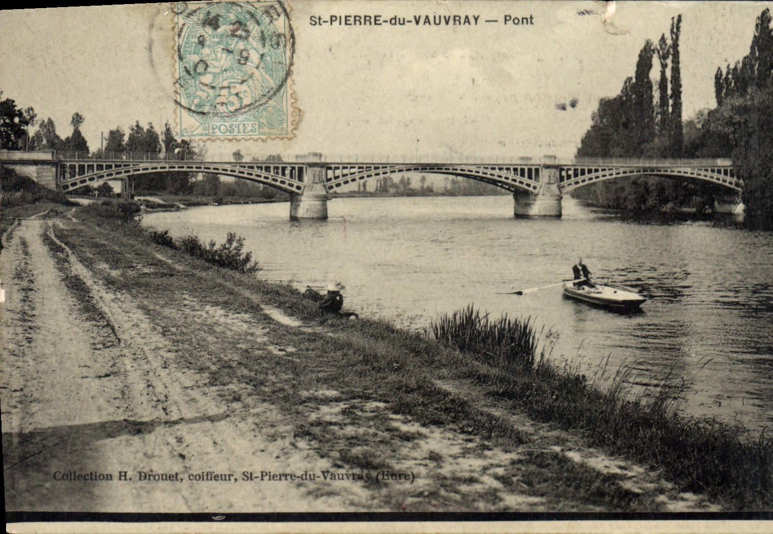 CPA St Pierre du Vauvray Pont