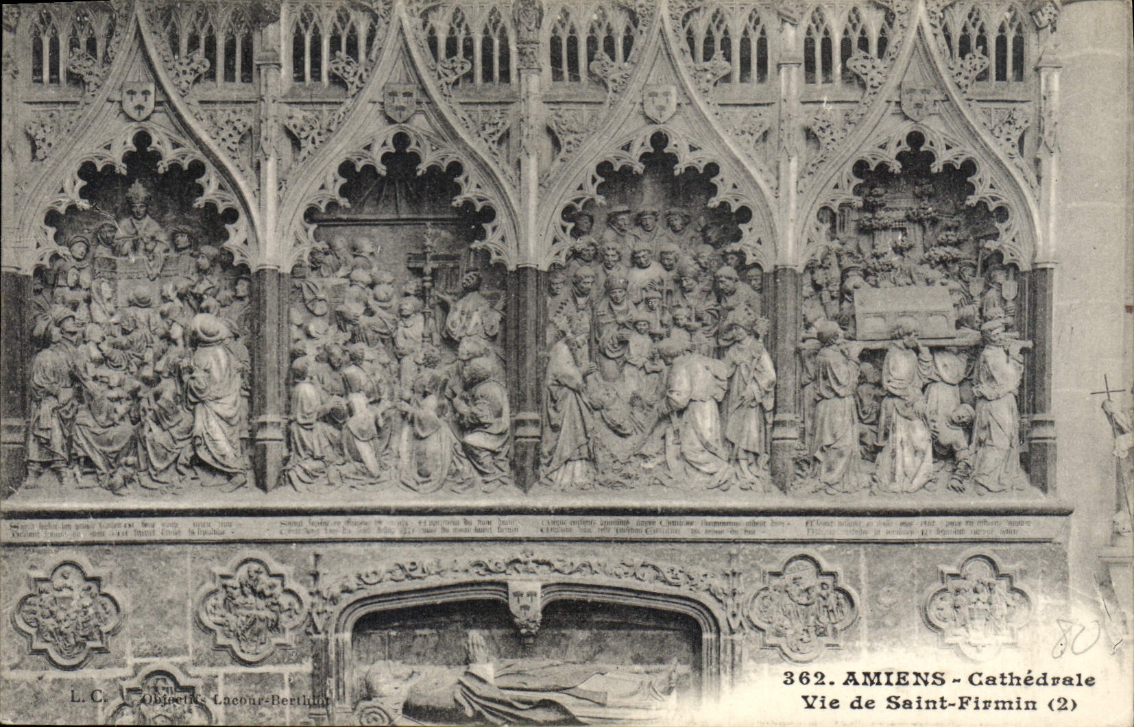 CPA Amiens Cathedrale Vie de Saint Firmin