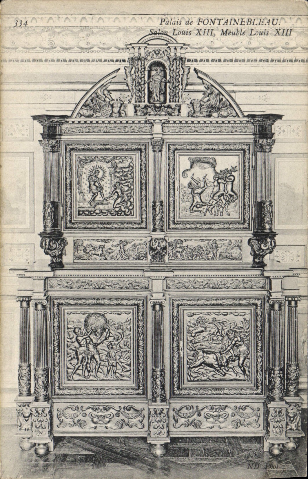 CPA Palais de Fontainebleau Salon Louis XIII Meuble Louis XIII