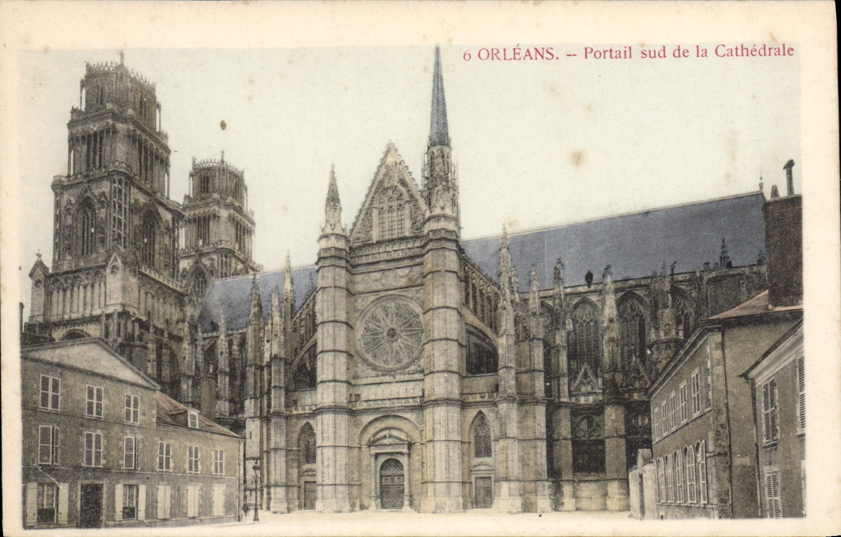 CPA Orleans Portail sud de la Cathedrale