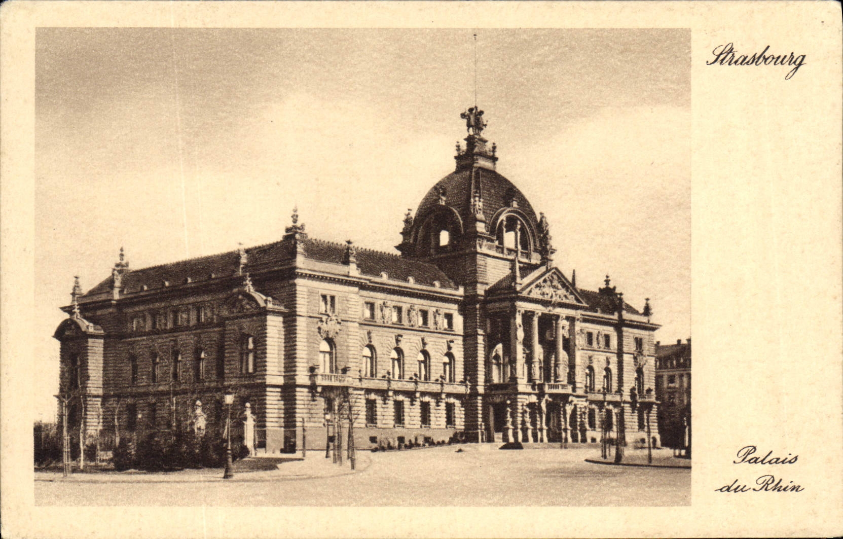 CPA Strasbourg Palais du Rhin