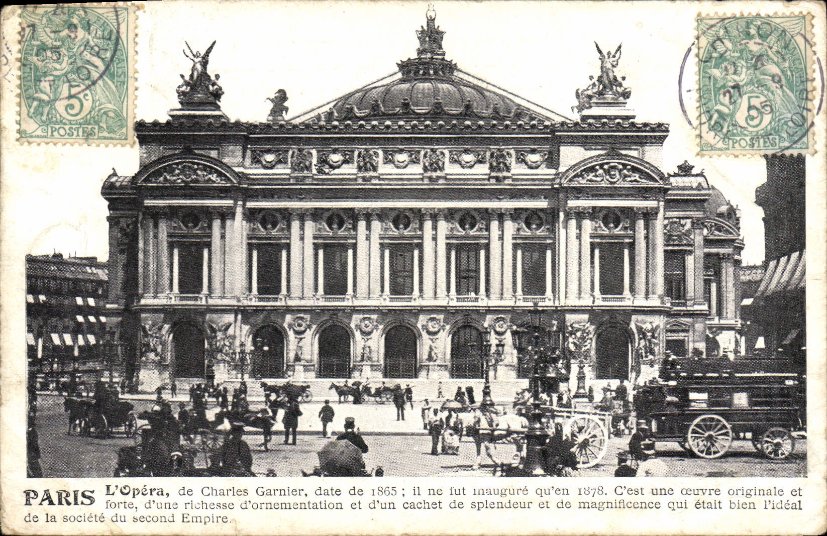 CPA Paris L'Opera de Charles Garnier