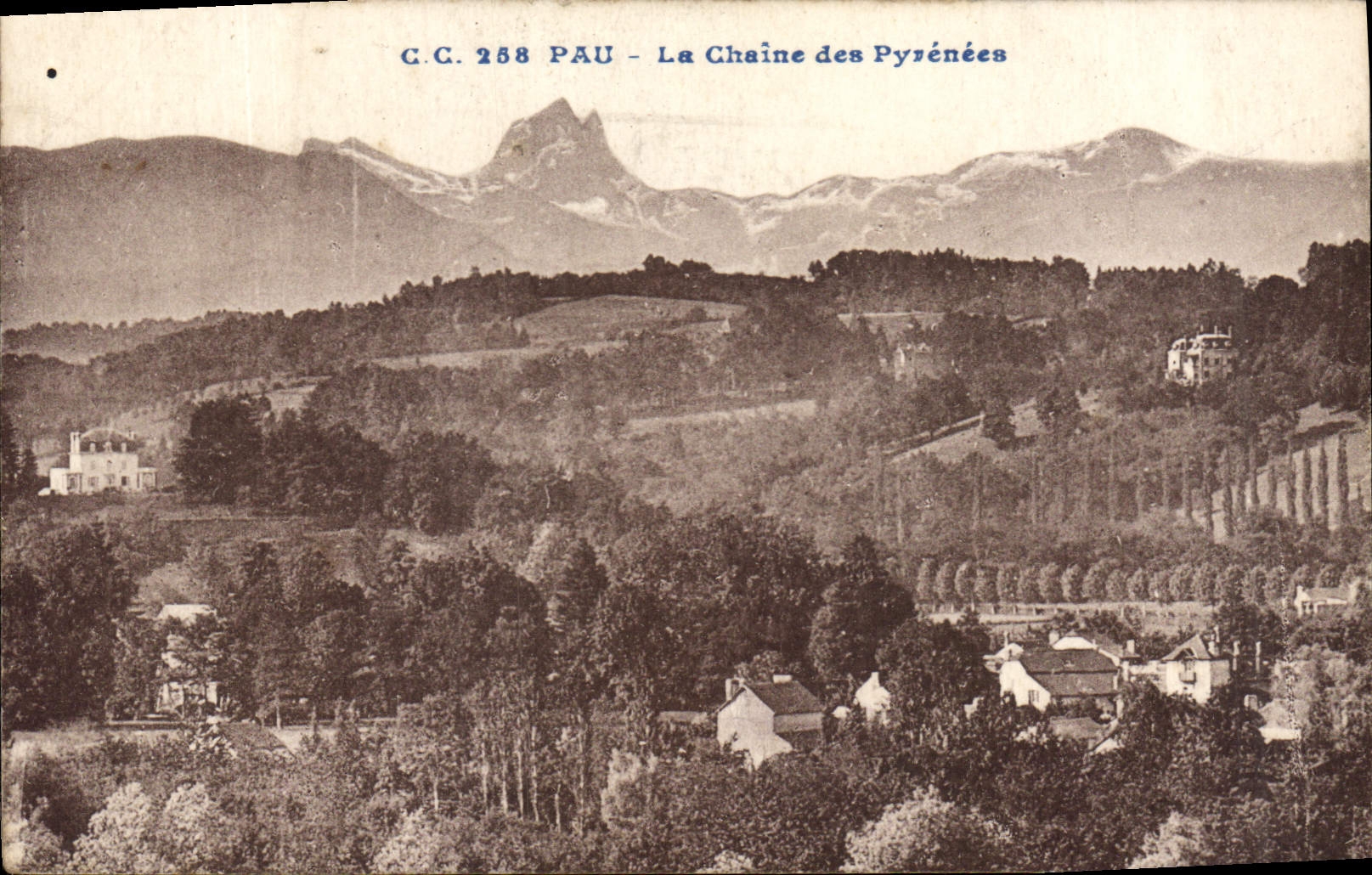 CPA Pau La Chaine des Pyrenees