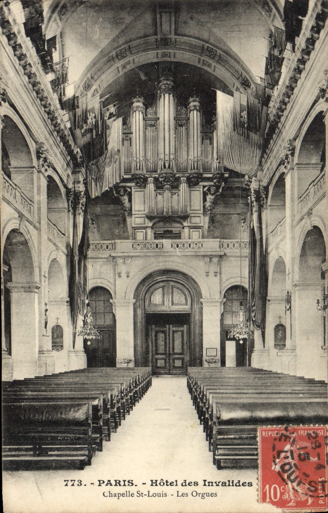 CPA Paris Hotel des Invalides Chapelle St Louis Les Orgues