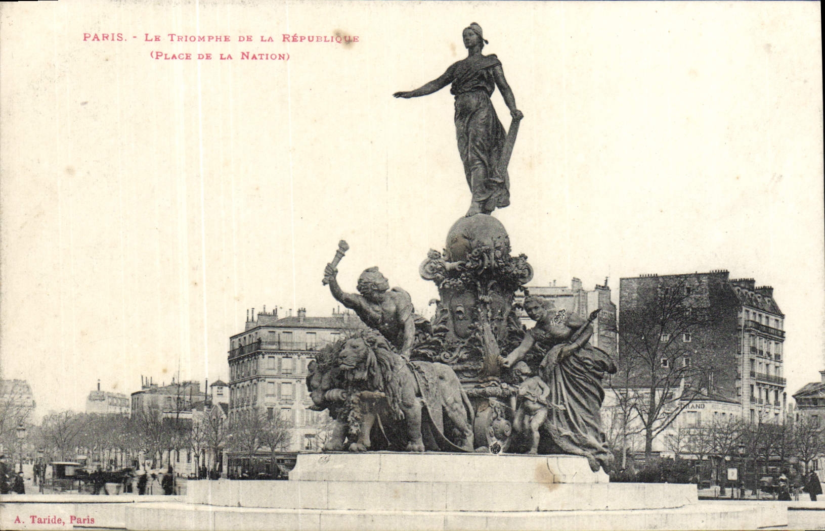 CPA Paris Le Triomphe de la Republique (Place de la Nation)