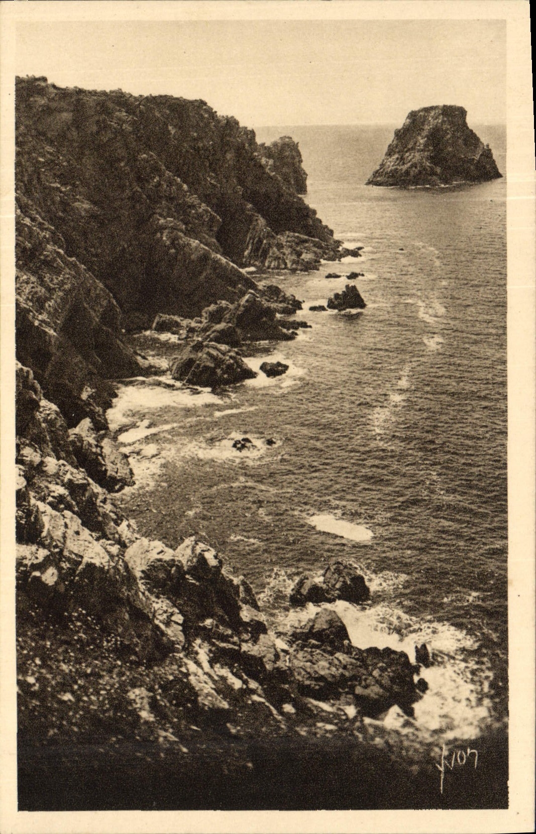 CPA Cote de Granit Les Tas de Pois (Finistere)