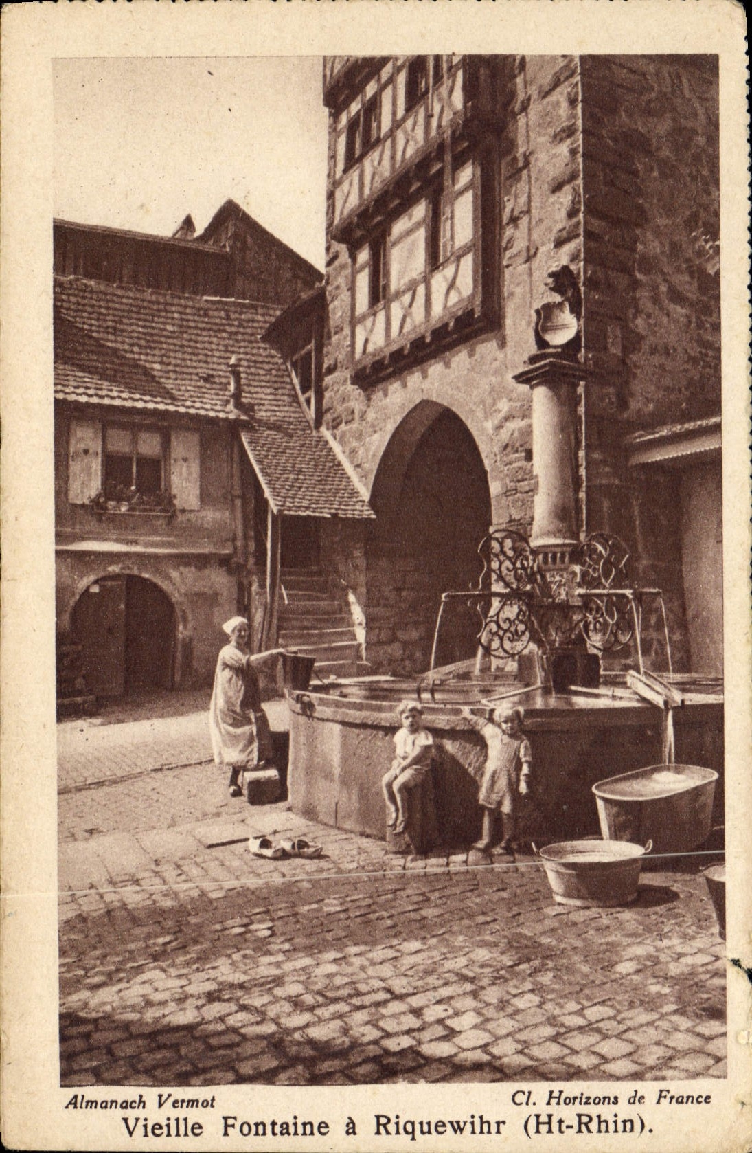 CPA Vieille Fontaine a Riquewihr (Ht Rhin)