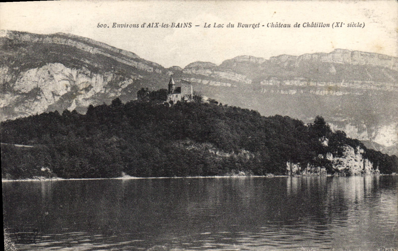 CPA Environs d'Aix les Bains Le Lac du Bourget Chateau de Chatillon (XIe siecle)