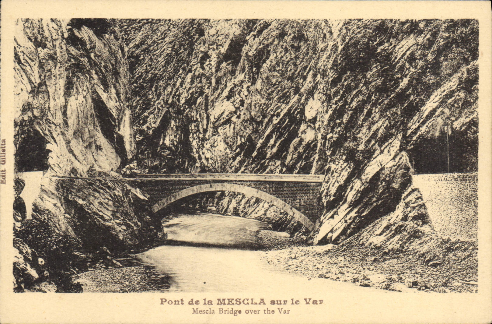 CPA Pont de la Mescla sur le Var