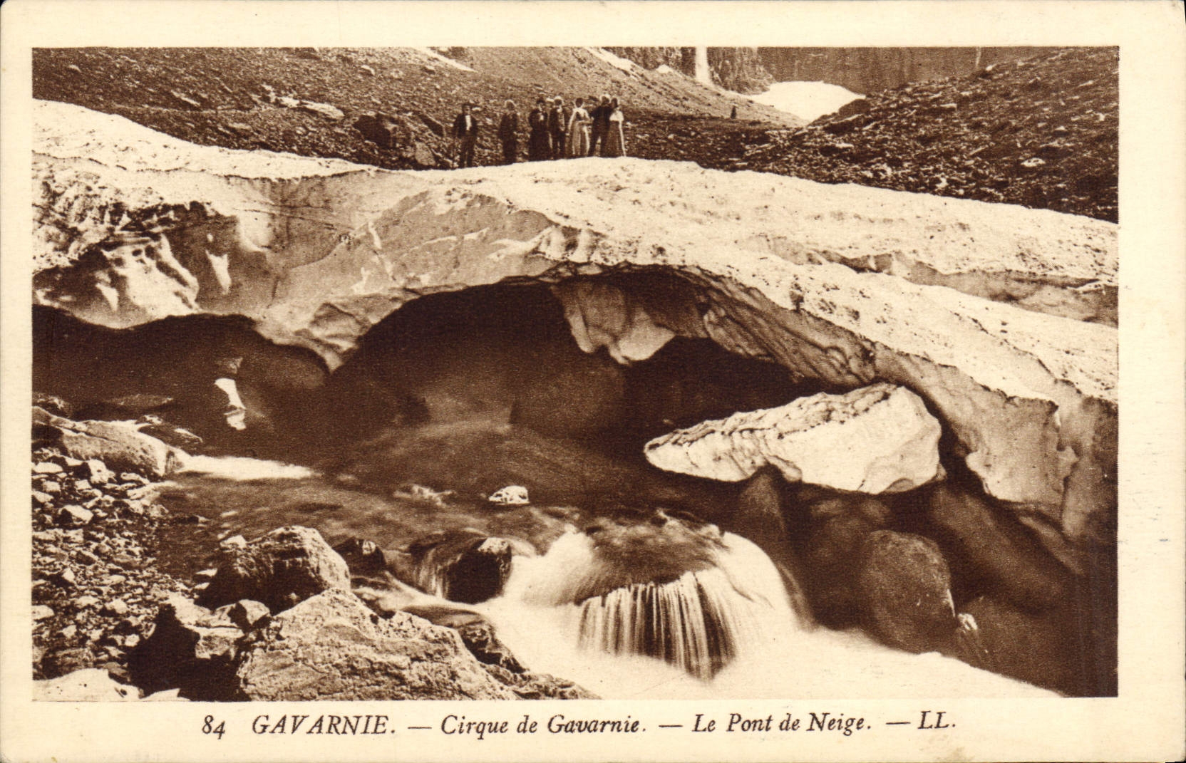CPA Gavarnie Cirque de Gavarnie Le Pont de Neige