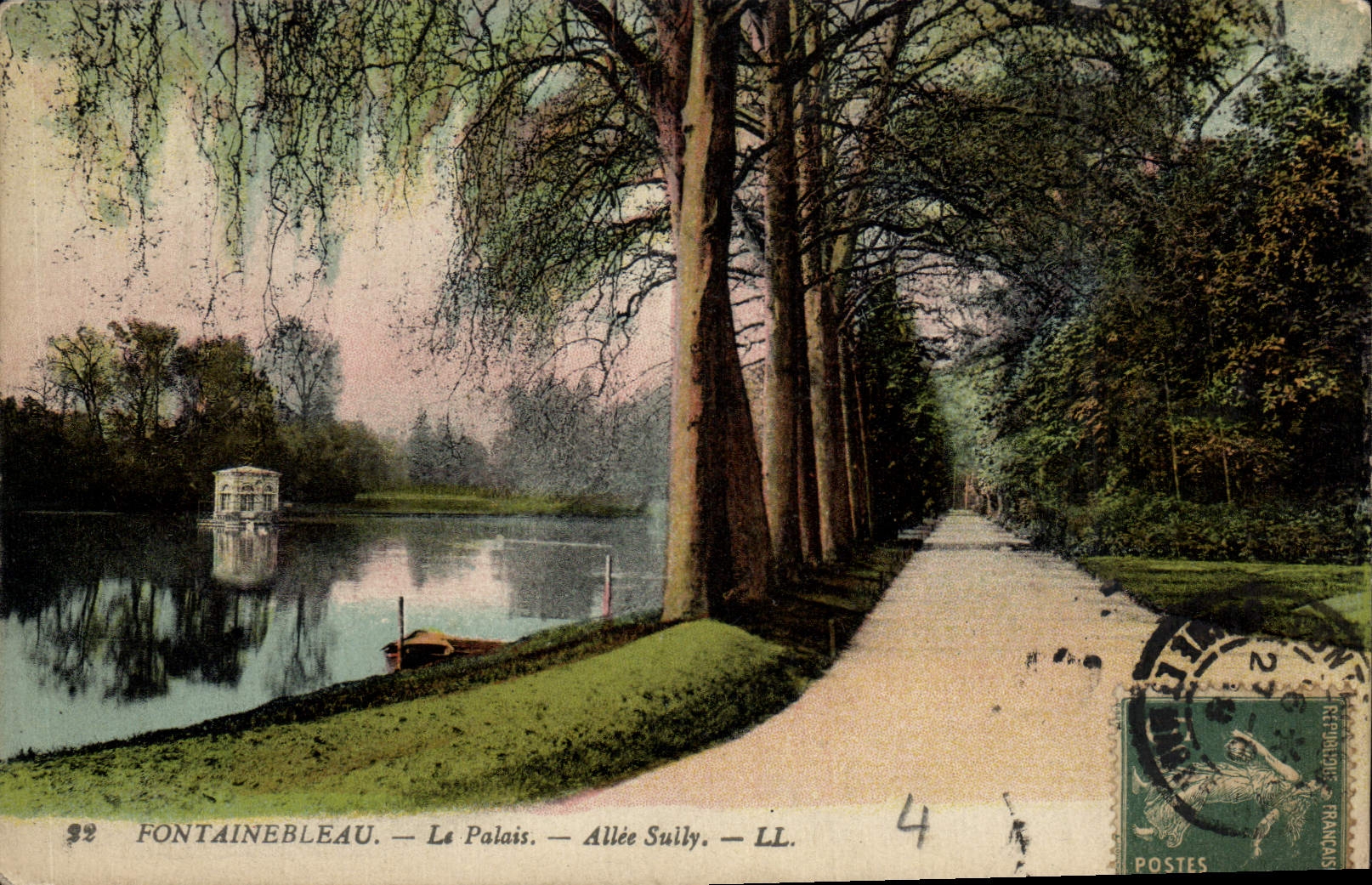 CPA Fontainebleau Le Palais Allee Sully