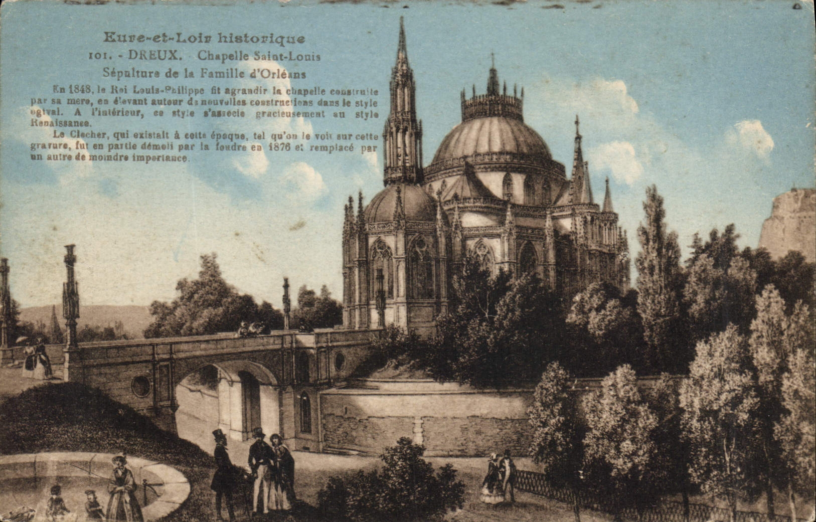 CPA Eure et Loir historiques Dreux Chapelle Saint Louis