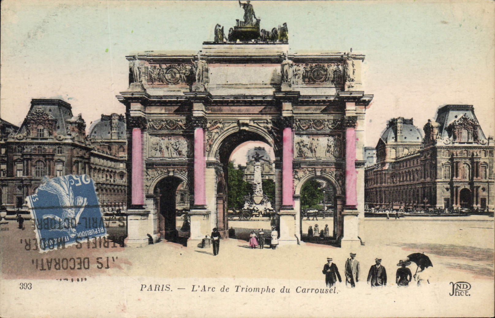 CPA Paris L'Arc de Triomphe du Carrousel
