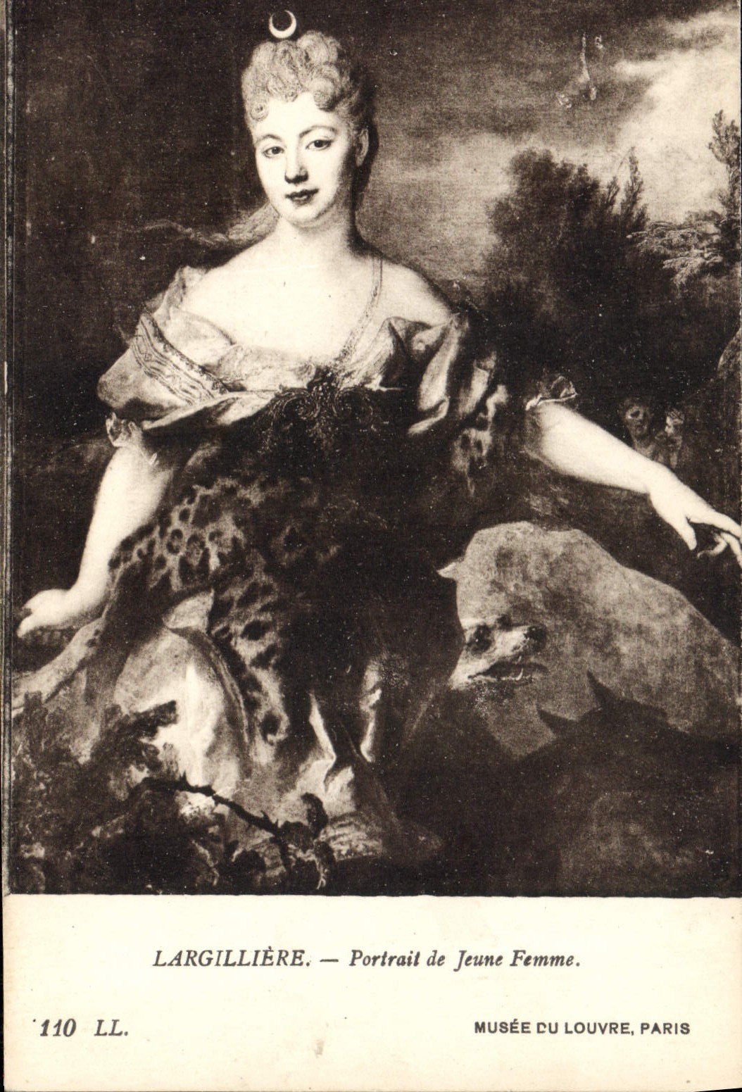 CPA Largilliere Portrait de Jeune Femme Musee du Louvre Paris