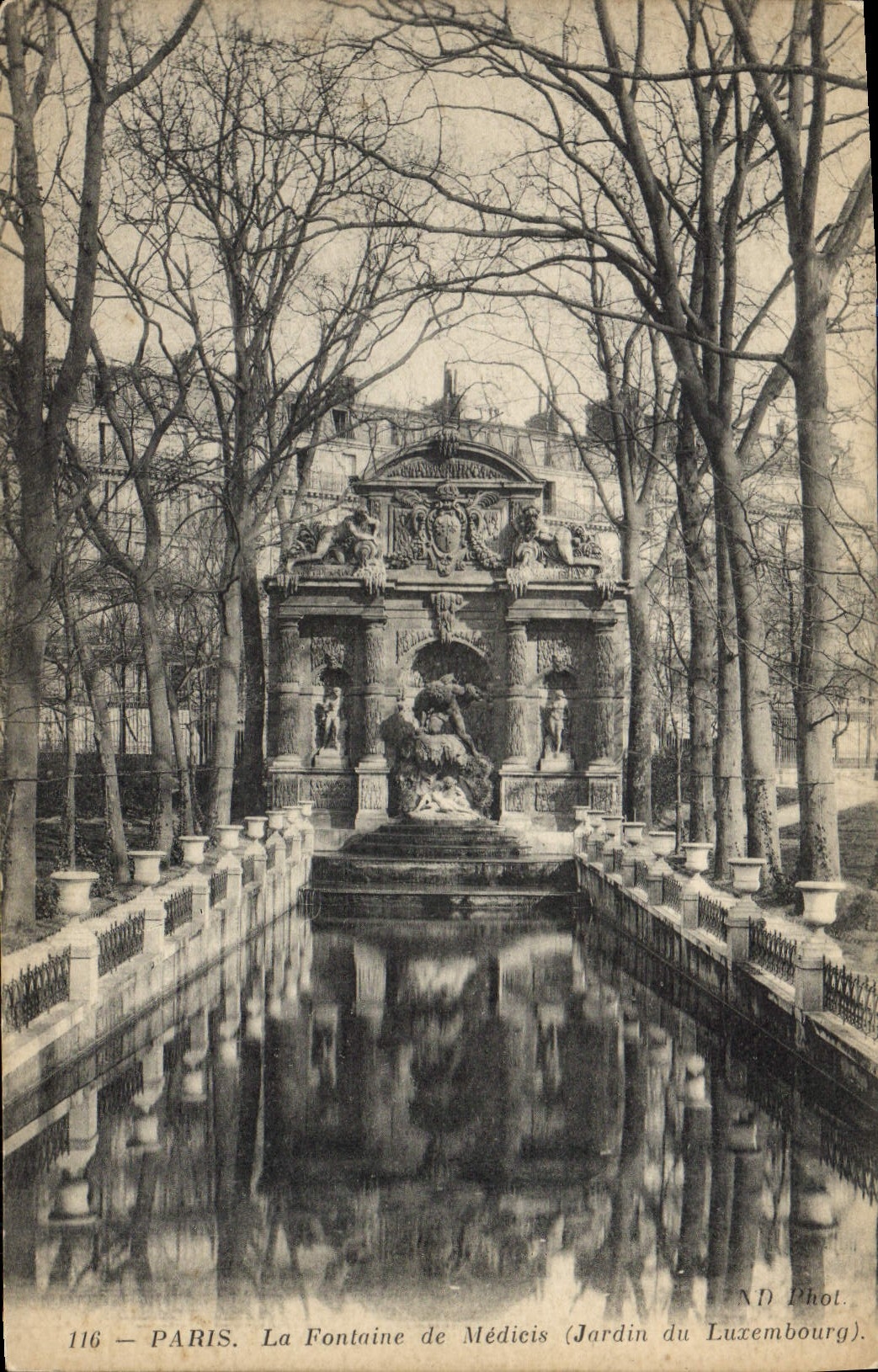 CPA Paris La Fontaine de Medicis (Jardin du Luxembourg)