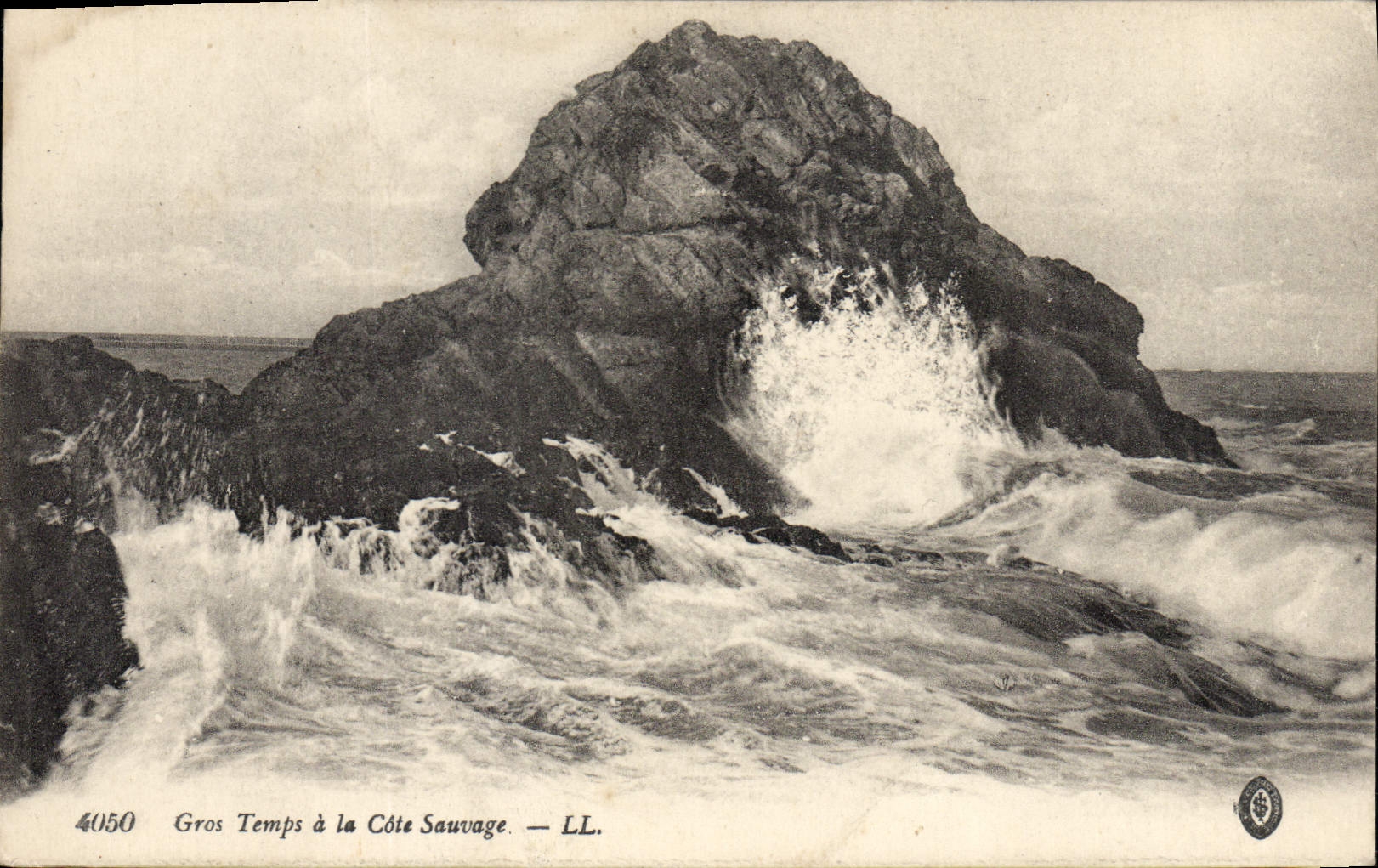 CPA Gros Temps a la Cote Sauvage