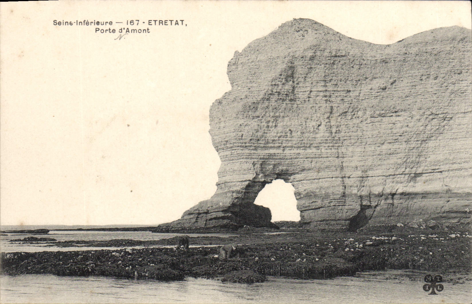 CPA Seine Inferieure Etretat Porte d'Amont