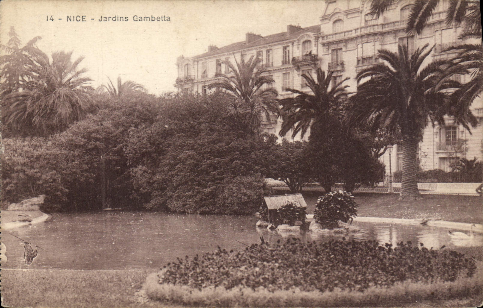 CPA Nice Jardins Gambetta