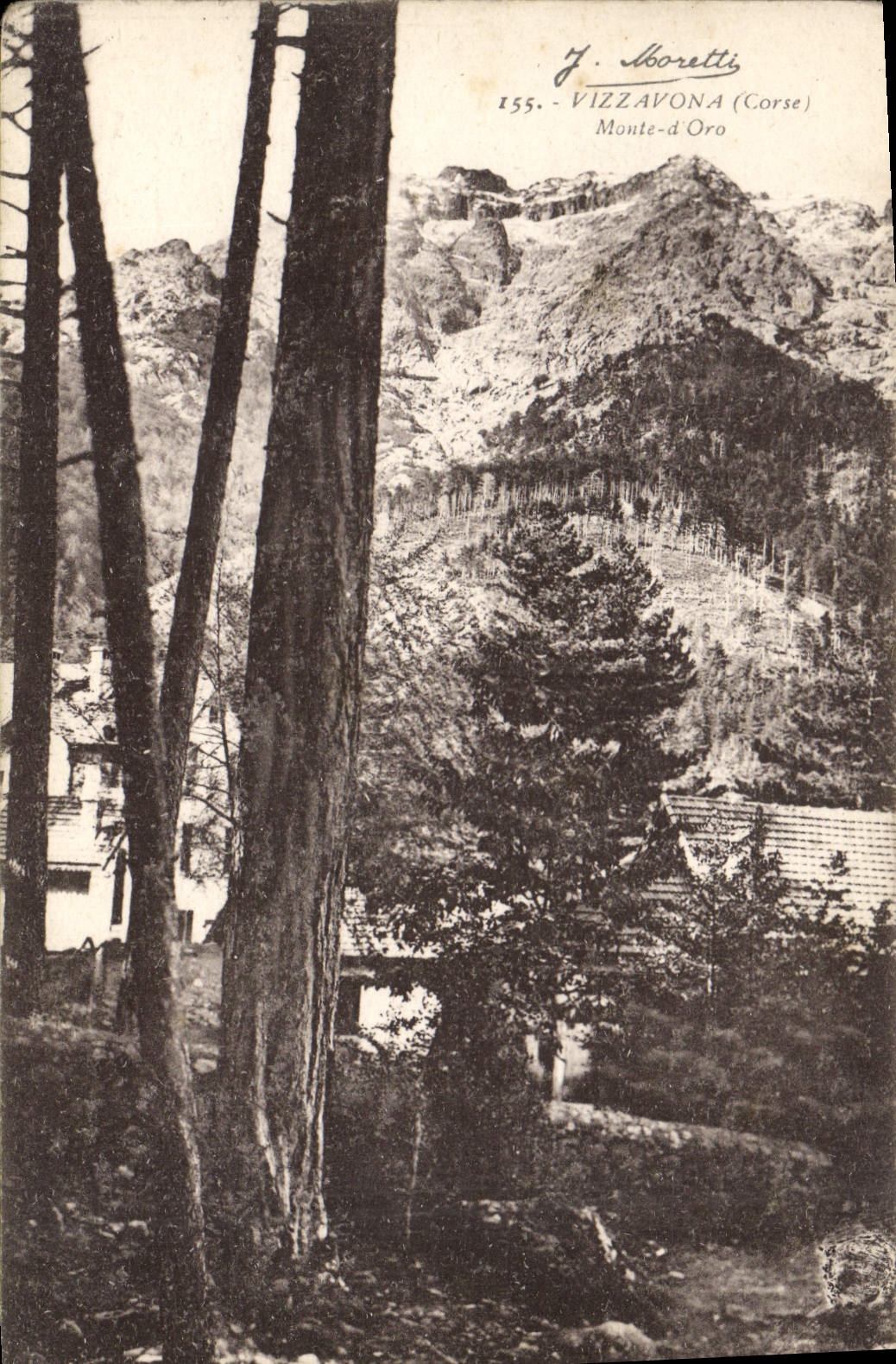 CPA Vizz avona (Corse) Monte d'Oro