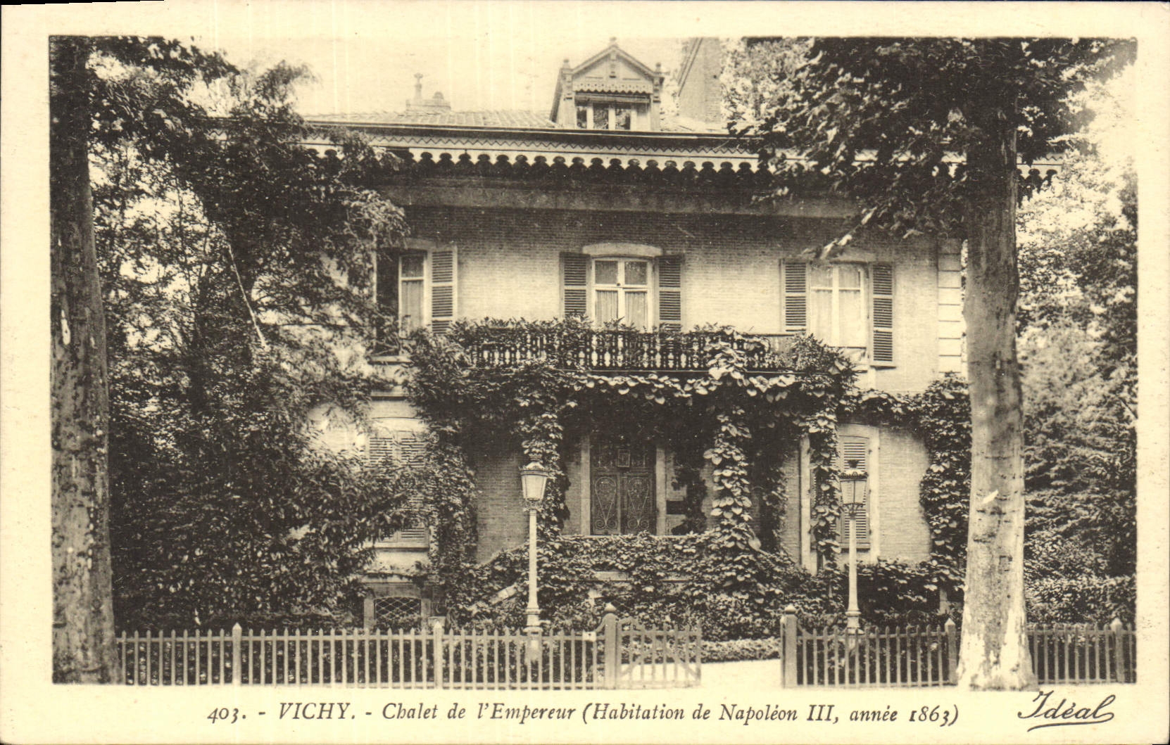 CPA Vichy Chalet de l'Empereur (Habitaion de Napoleon III annee 1863)