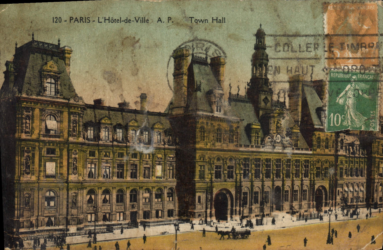 CPA Paris L'Hotel de Ville