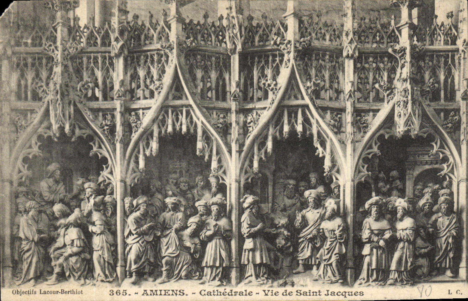 CPA Amiens Cathedrale Vie de Saint Jacques