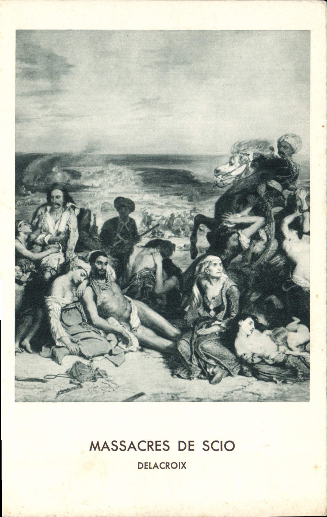CPA Massacres de Scio Delacroix