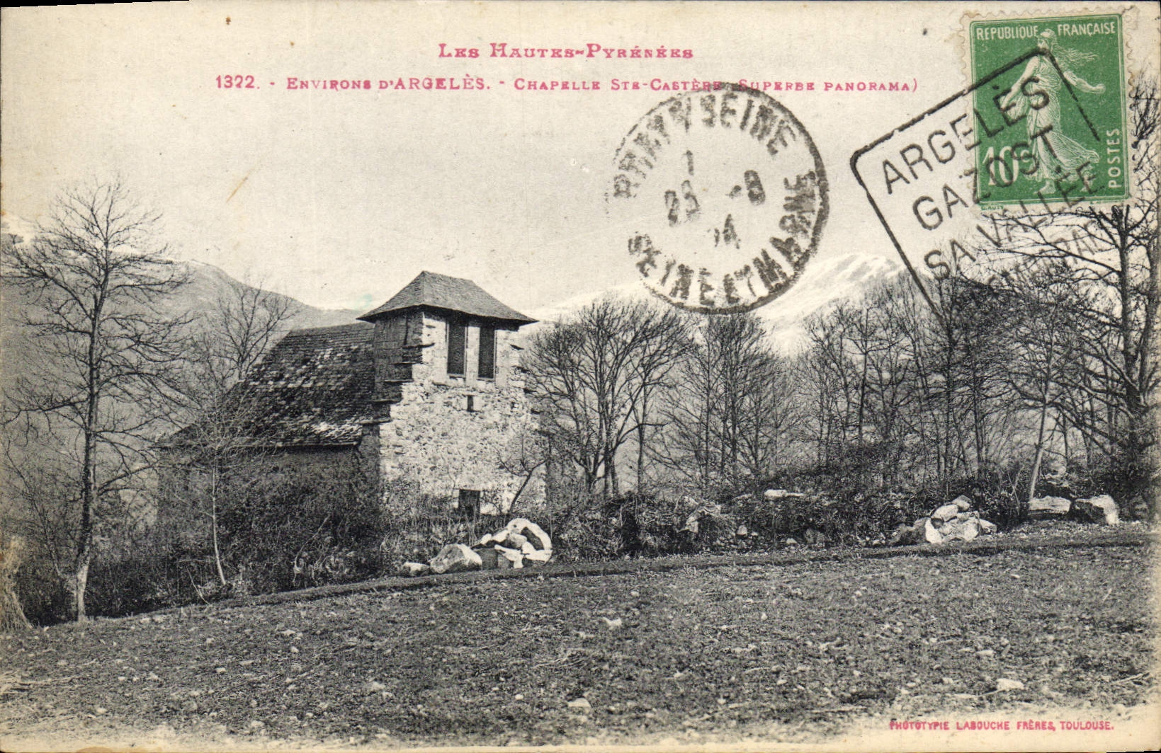 CPA Les Hautes Pyrenees Environs d'Argeles Chapelle Stge Castere