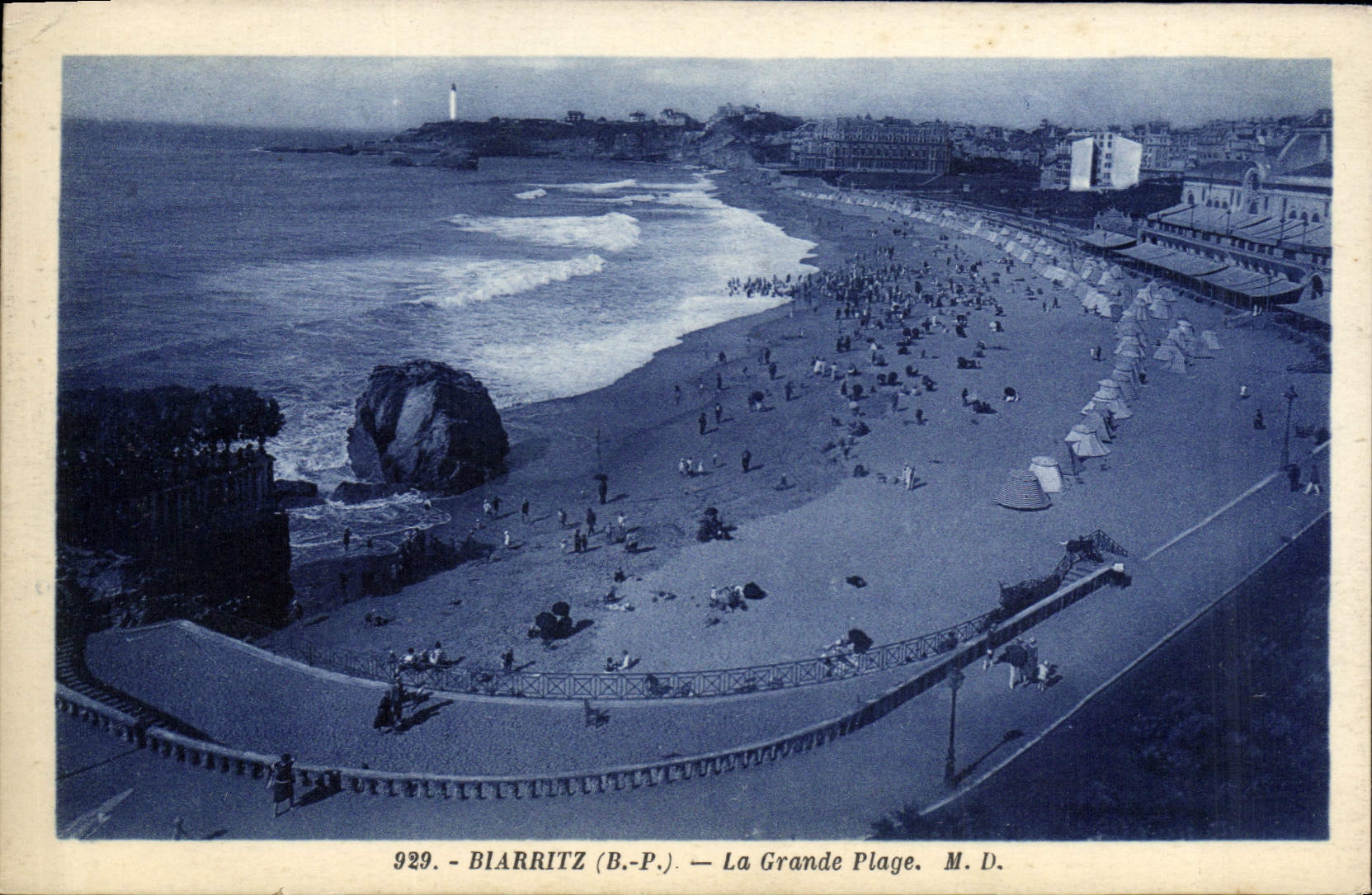CPA Biarritz (B P) La Grande Plage