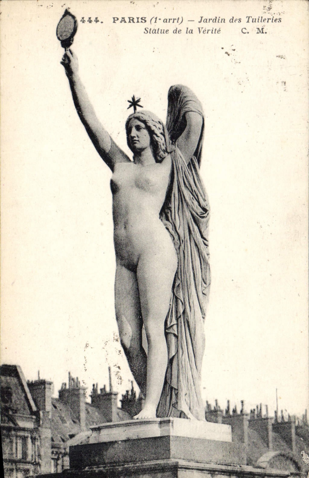 CPA Paris (1er art) Jardin des Tulleries Statue de la Verite