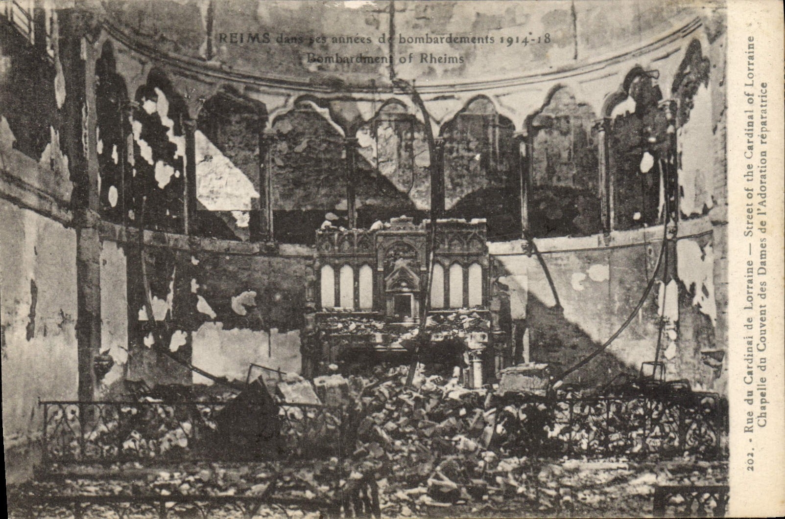 CPA Reims dans les annees de bombardements