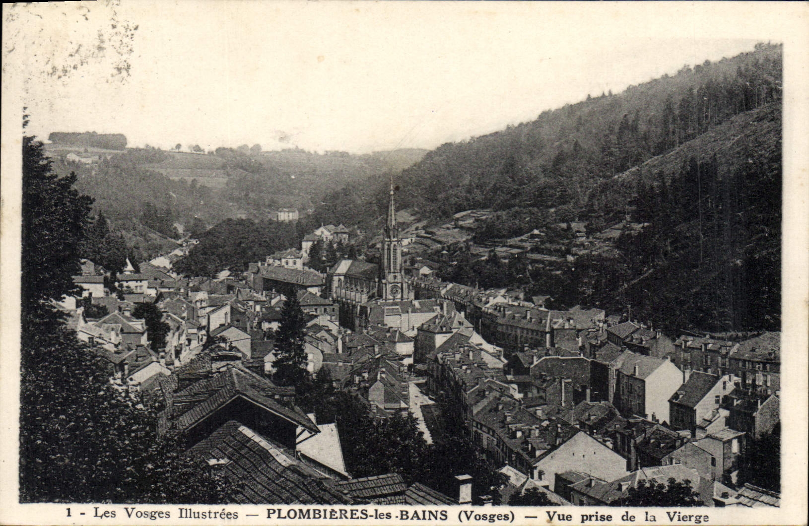 CPA Les Vosges Illustrees Plombieres les Bains (Vosges) Vue prise de la Vierge