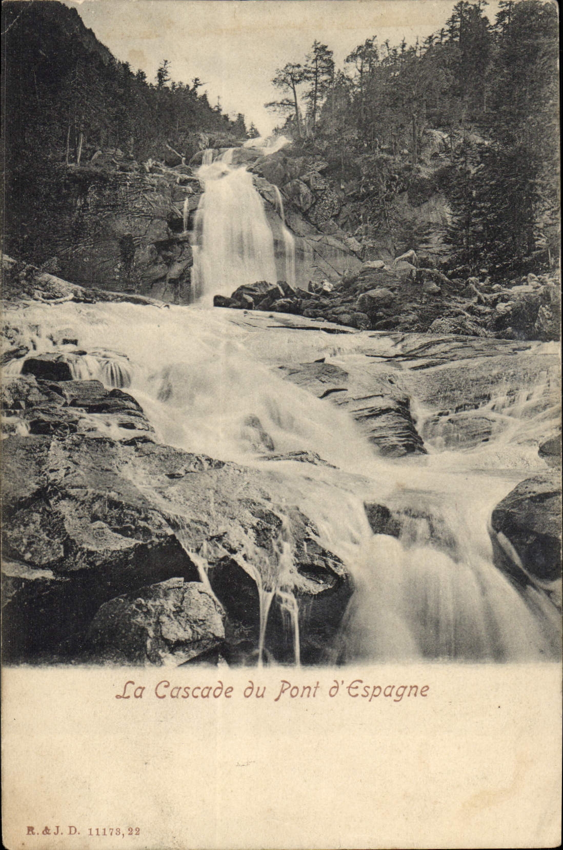 CPA La Cascade du Pont d'Espagne