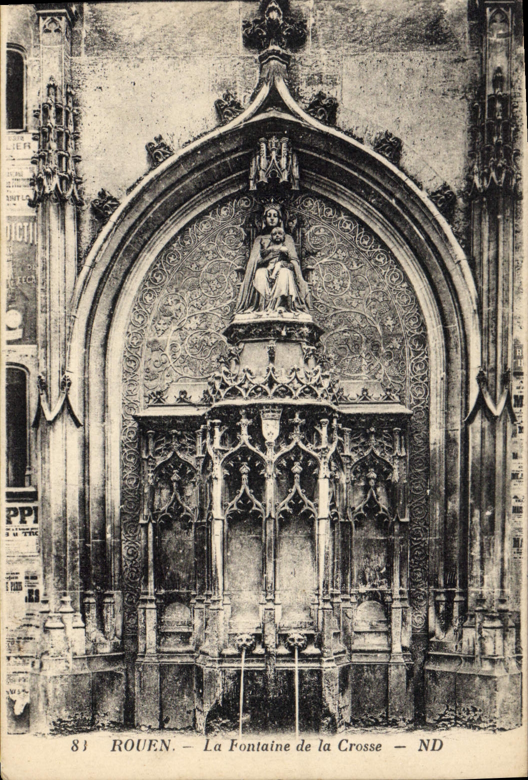 CPA Rouen La Fontaine de la Crosse