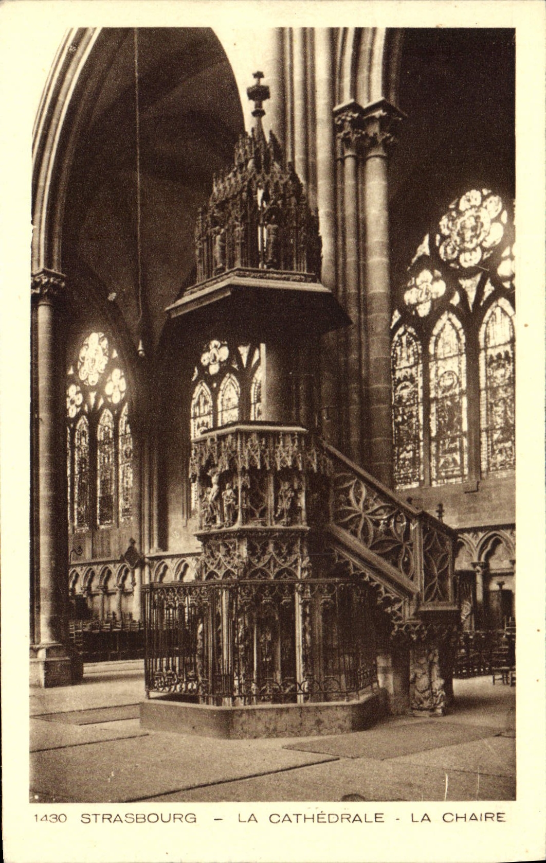 CPA Strasbourg La Cathedrale La Chaire