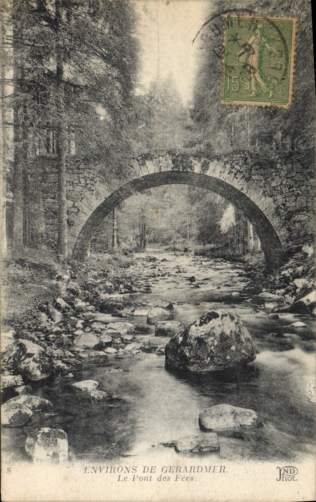 CPA Environs de Gerardmer Le Pont des Fees